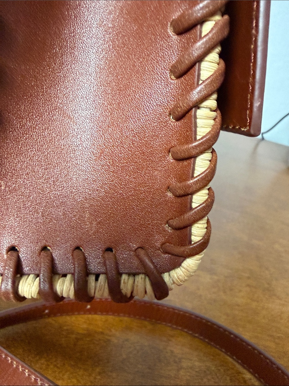 J.Crew Small Wicker & Leather Crossbody Bag - Picture 11 of 11